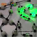 Cadena de boles 3D de LED DMX RGB a l&#39;aire lliure